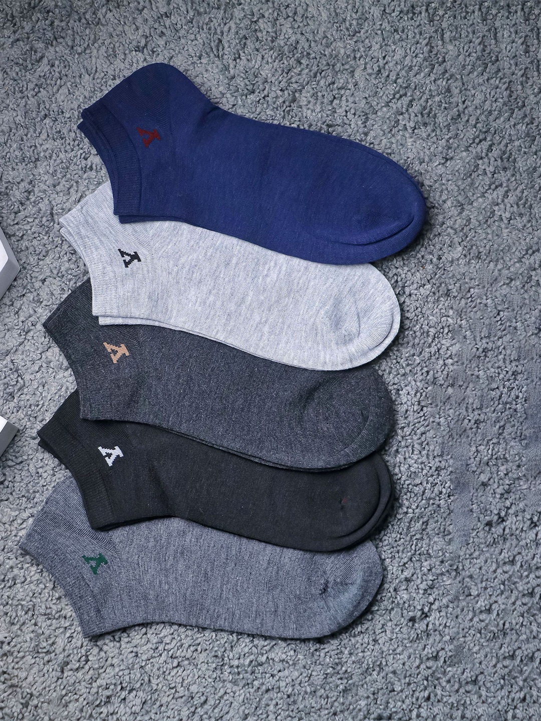 

Brauch Pack Of 5 Assorted Ankle Length Socks