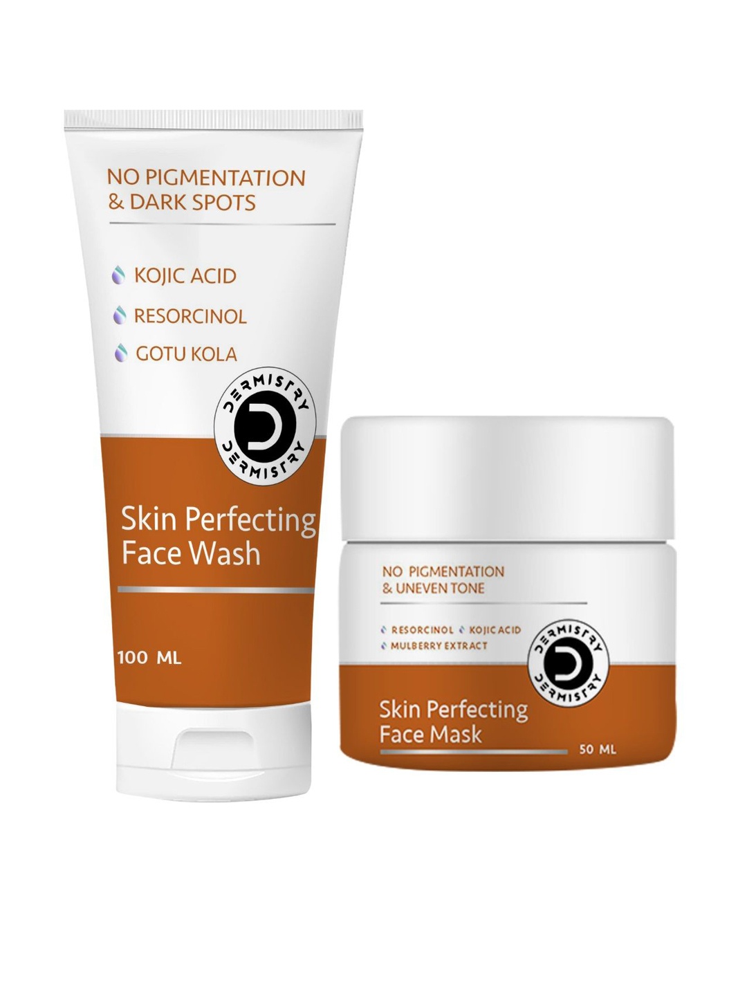 

Vigini Dermistry Skin Perfecting Face Wash 100ml & Face Mask 50ml, White