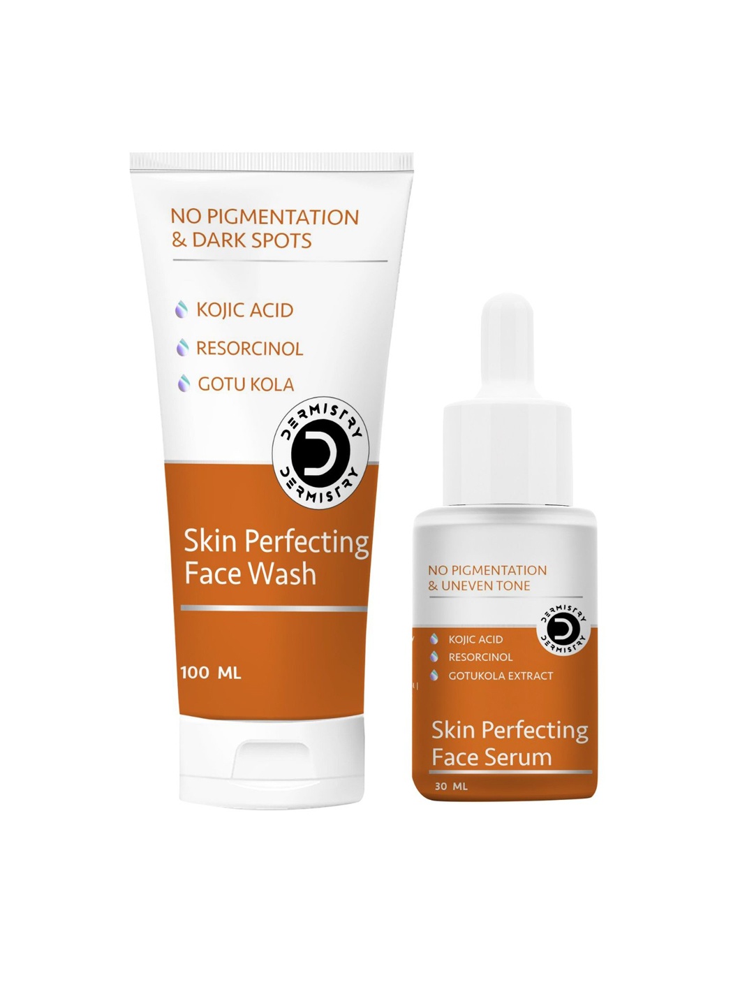 

Vigini Dermistry Skin Perfecting Face Wash 100ml & Face Serum 30ml, White