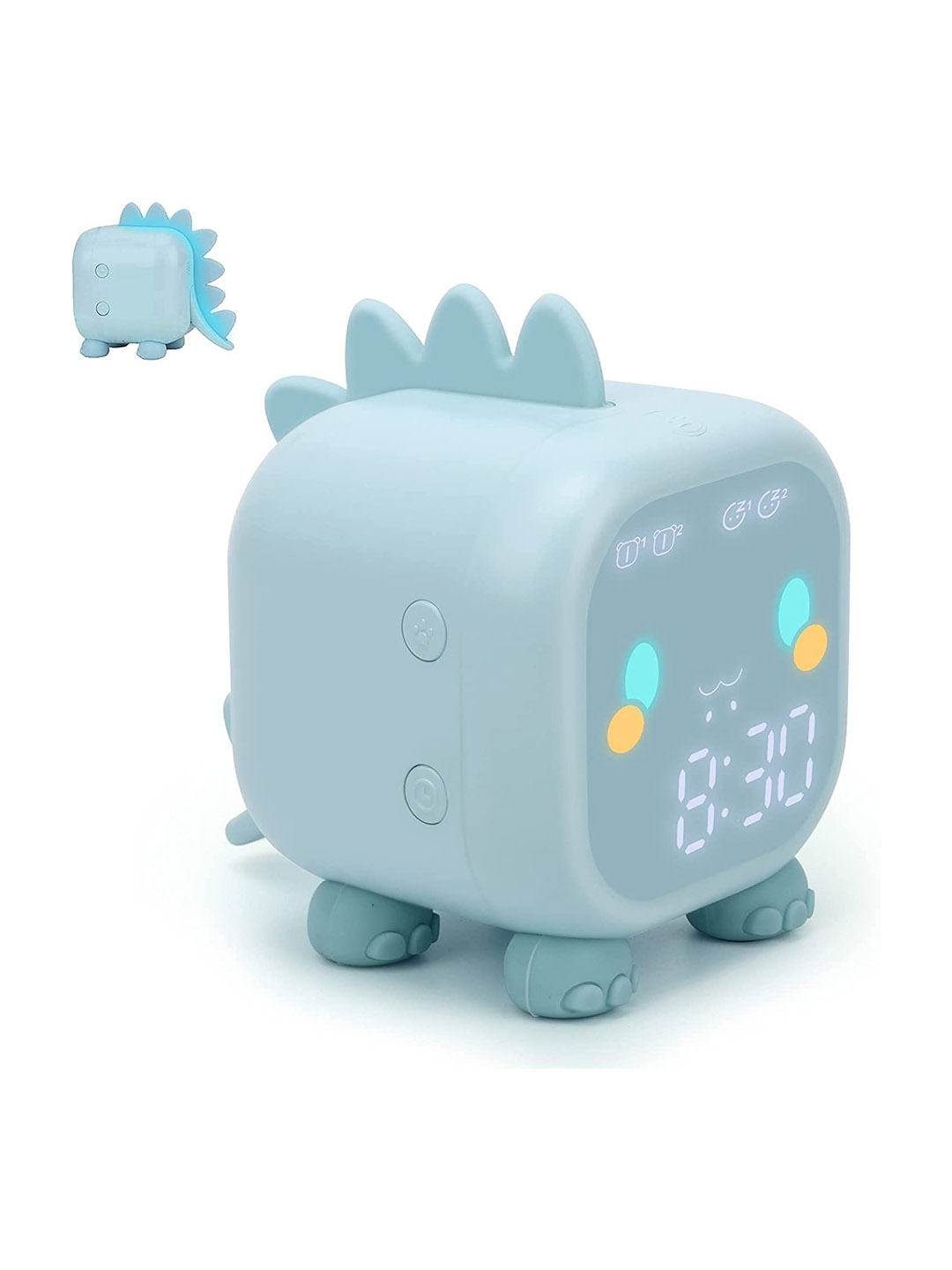 

SHOPPOFOBIX Blue Printed Contemporary Digital Alarm Clock