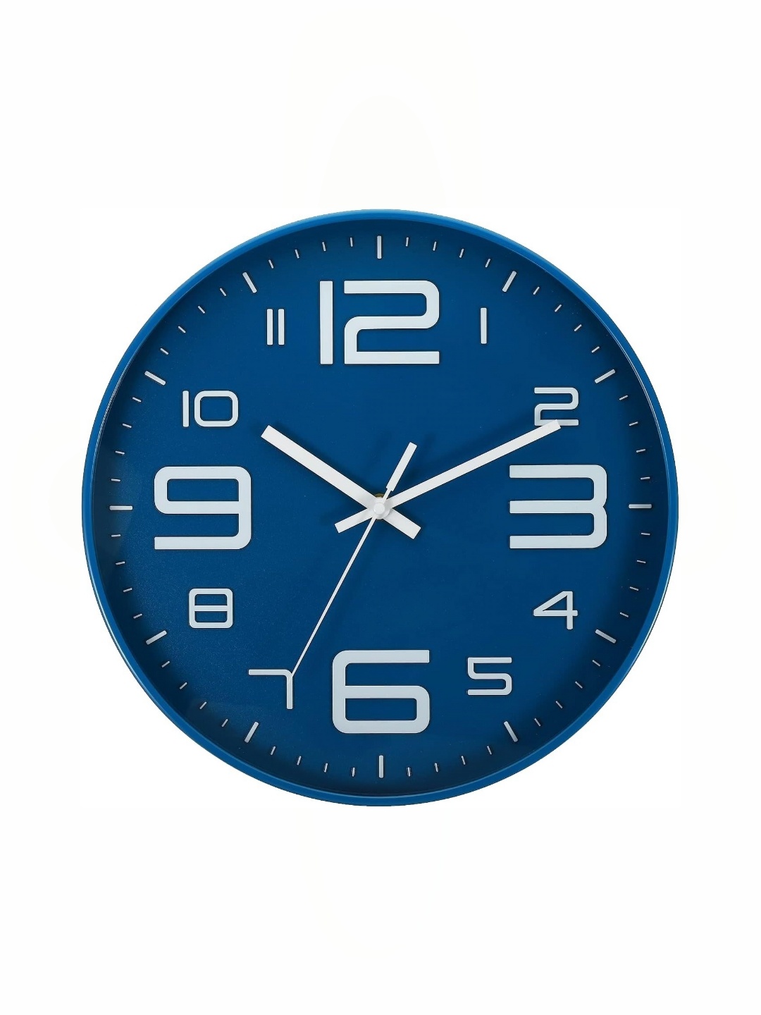 

SHOPPOFOBIX Blue & White Analogue Contemporary Wall Clock