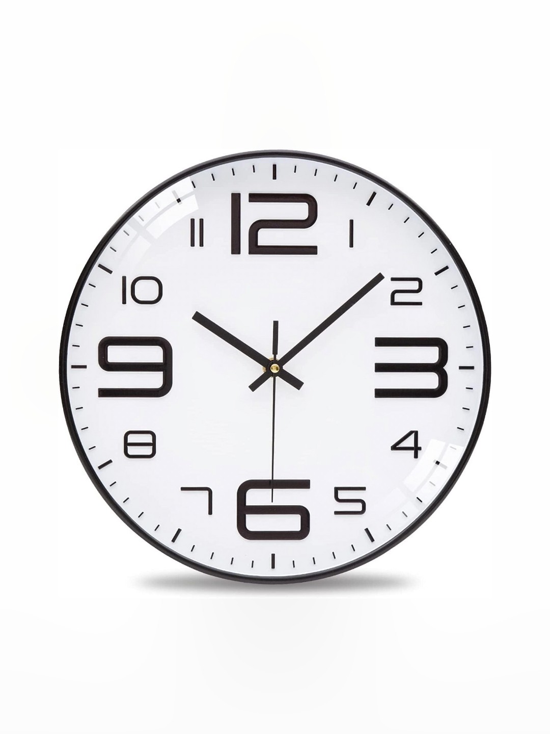

SHOPPOFOBIX White & Black Contemporary Wall Clock