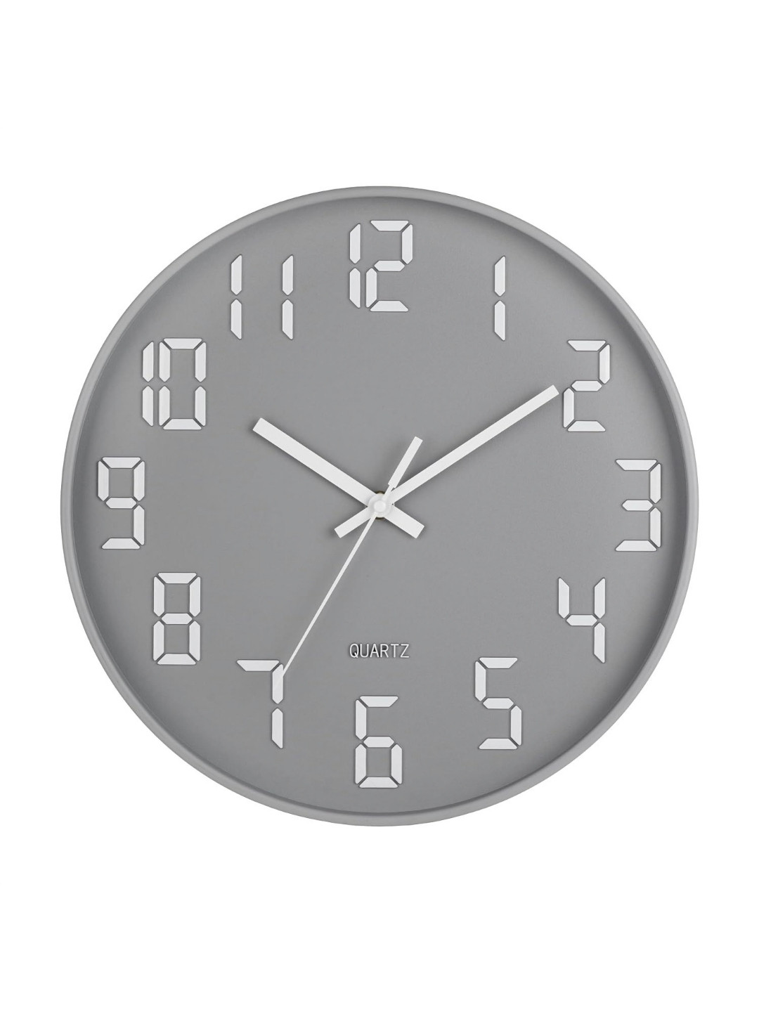 

SHOPPOFOBIX Grey Contemporary Wall Clock