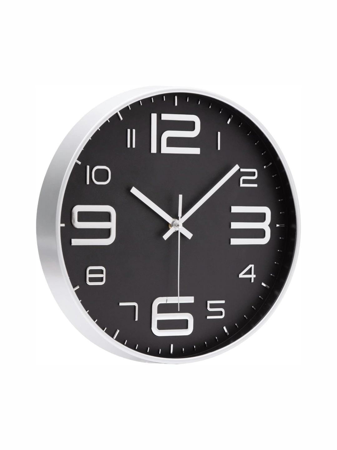 

SHOPPOFOBIX Black & White Contemporary Wall Clock