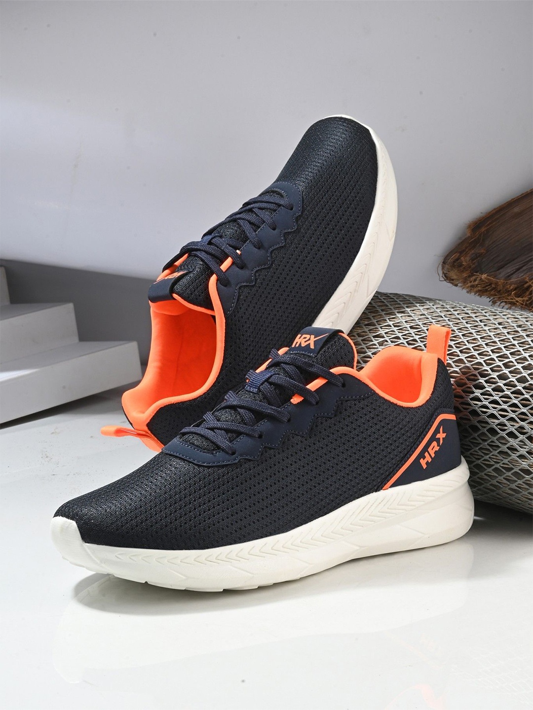 

HRX by Hrithik Roshan Men Mesh Running Non-Marking Shoes, Navy blue