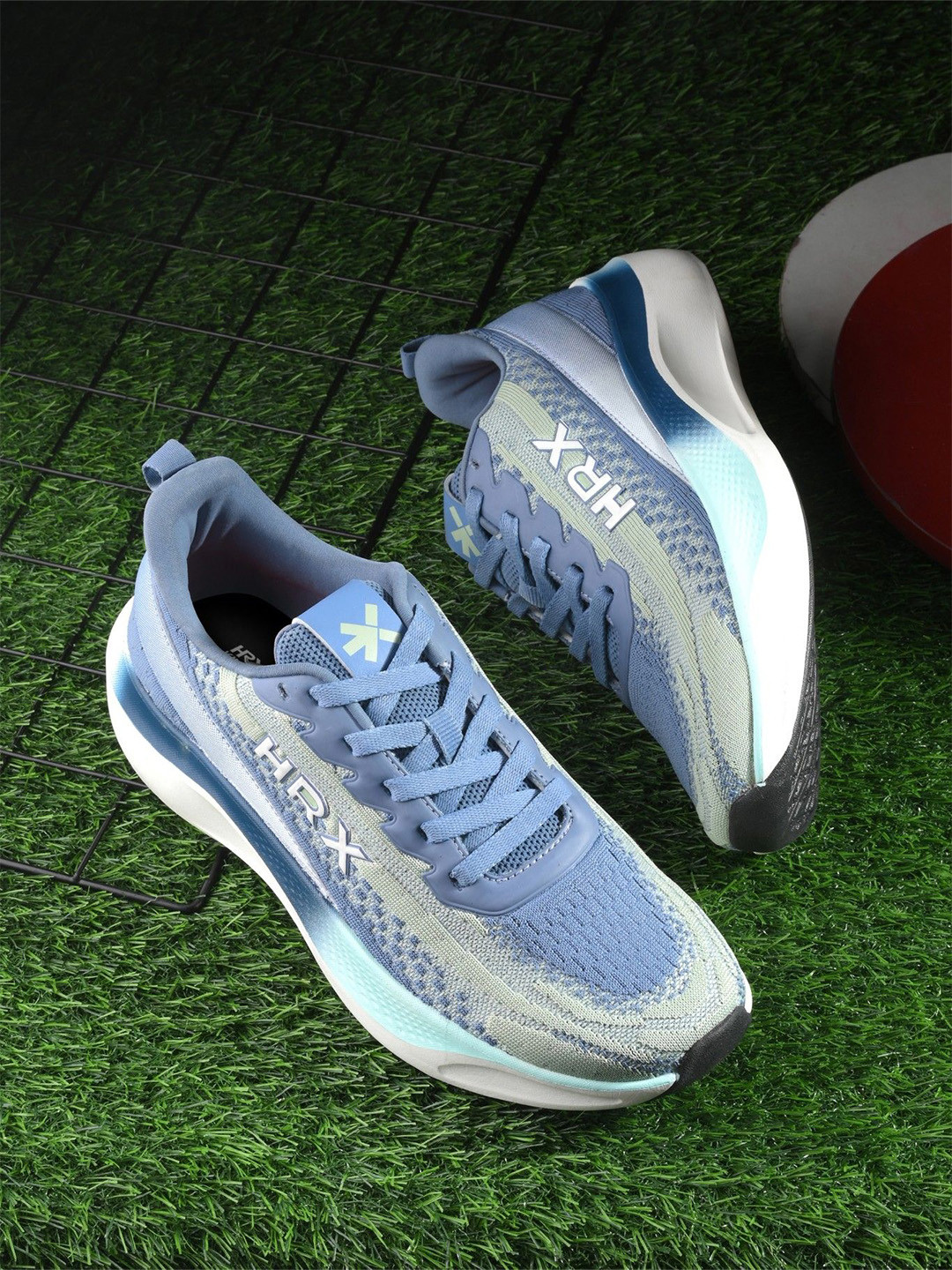 

HRX by Hrithik Roshan Men Mesh Running Non-Marking Shoes, Blue