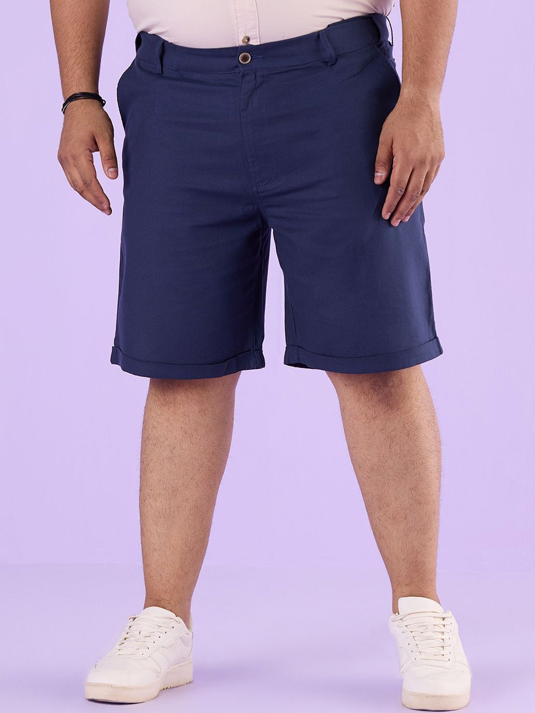

Big Hello - The Plus Life Men Shorts, Navy blue