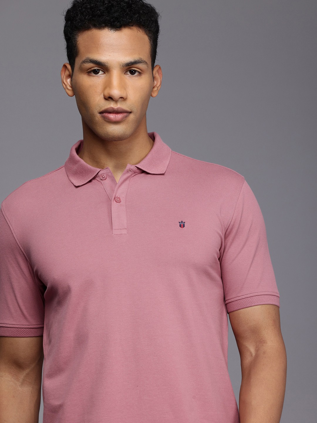 

Louis Philippe Sport Polo Collar Slim Fit T-shirt, Mauve