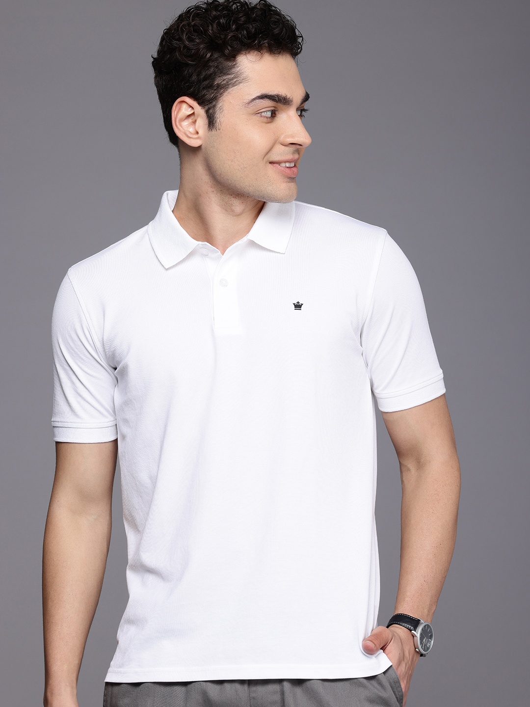 

Louis Philippe Polo Collar T-shirt, White