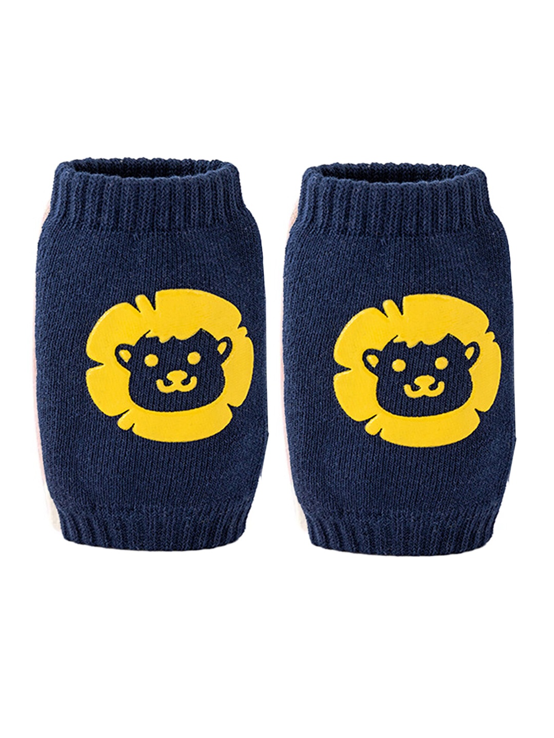 

Babymoon Kids Printed Anti-Slip Kneepads, Navy blue