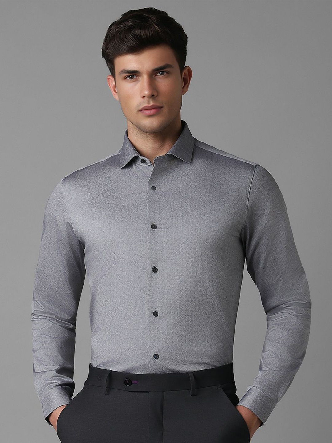 

Louis Philippe Sport Men Slim Fit Opaque Casual Shirt, Grey