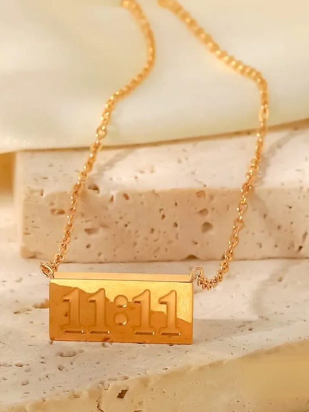 

KRYSTALZ Rose Gold Plated Stainless Steel Necklace