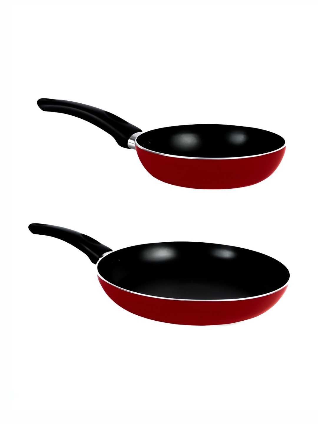 

USHA SHRIRAM Black & Red 2Pieces Non Stick Non Stick Stove & Induction Frying Pans