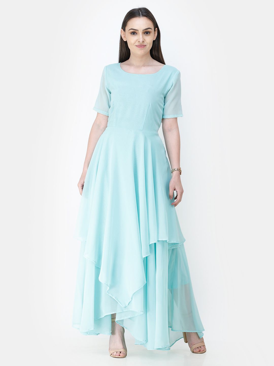 

SCORPIUS Georgette Maxi Dress, Blue