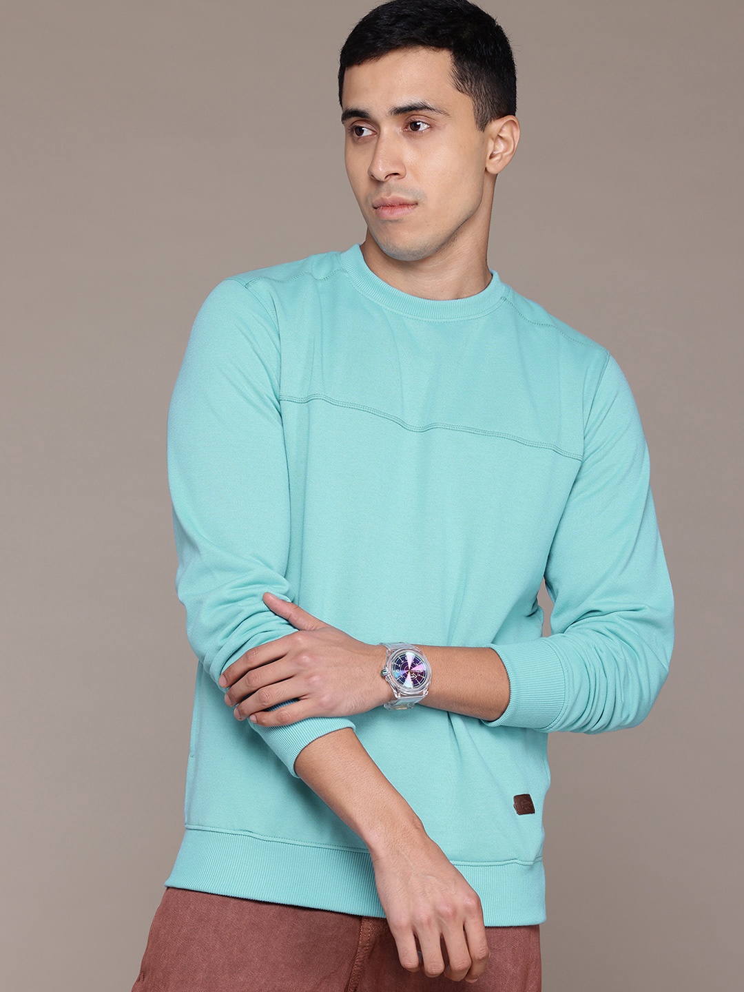 

The Roadster Lifestyle Co. Panelled Sweatshirt, Sea green