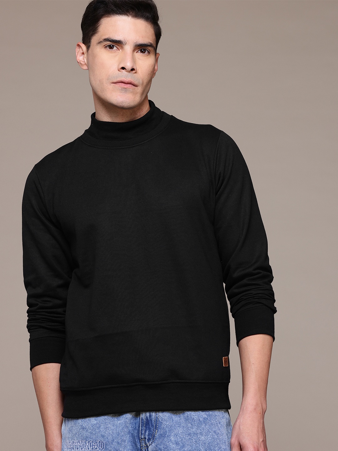 

The Roadster Lifestyle Co. Mock Collar Sweatshirt, Black