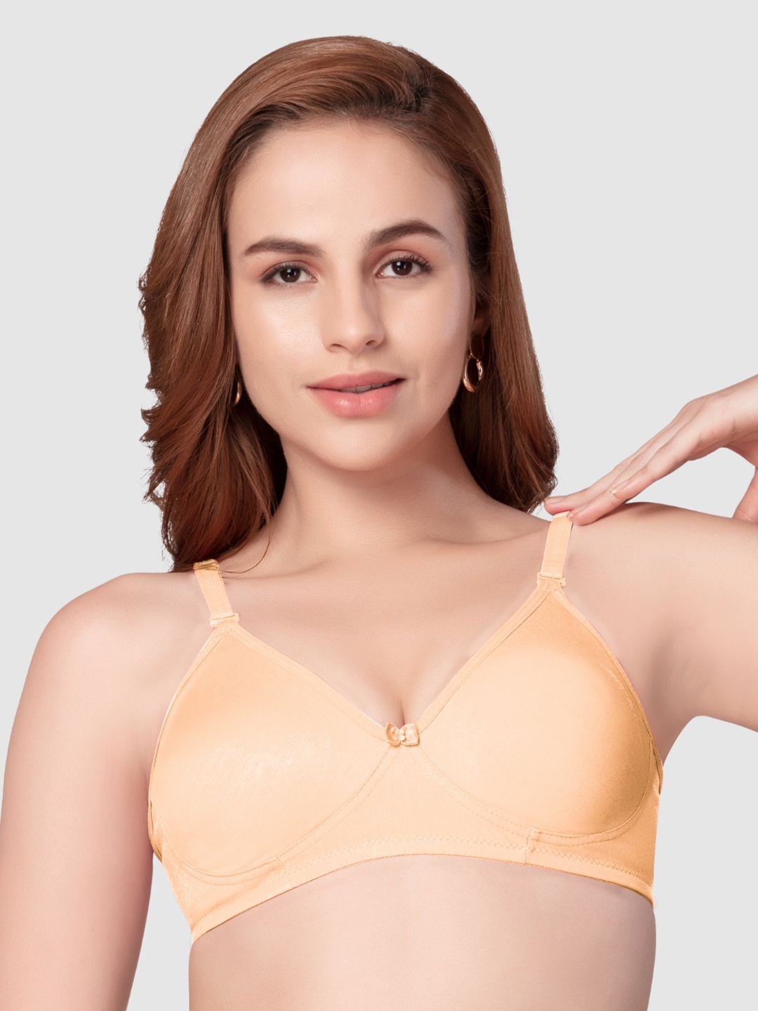 

Daisy Dee Full Coverage Non Padded Super Support Pure Cotton Everyday Bra-All Day Comfort, Beige