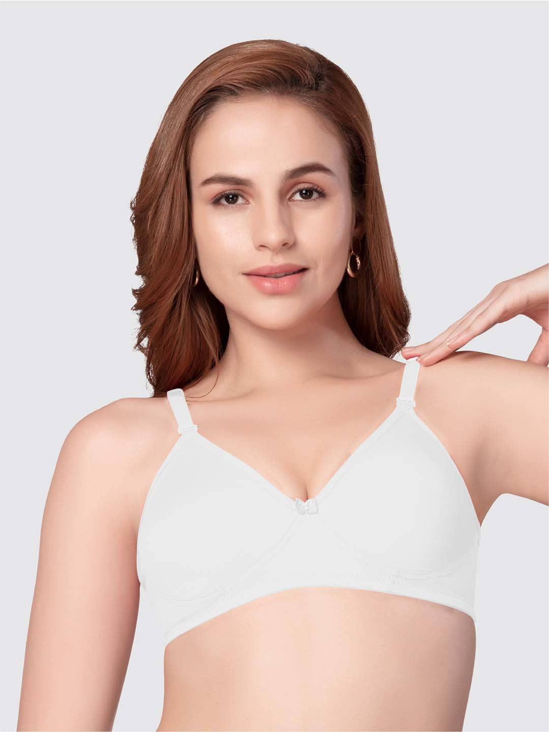 

Daisy Dee Full Coverage Non Padded Super Support Pure Cotton Everyday Bra-All Day Comfort, White