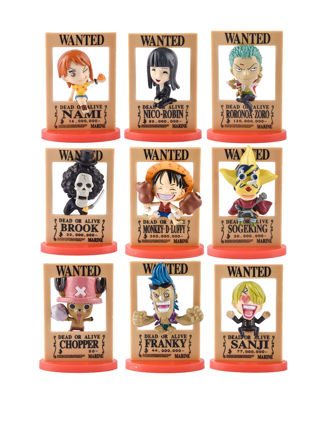 

COMICSENSE Kids 3D Wanted Posters Figure Toys, Brown