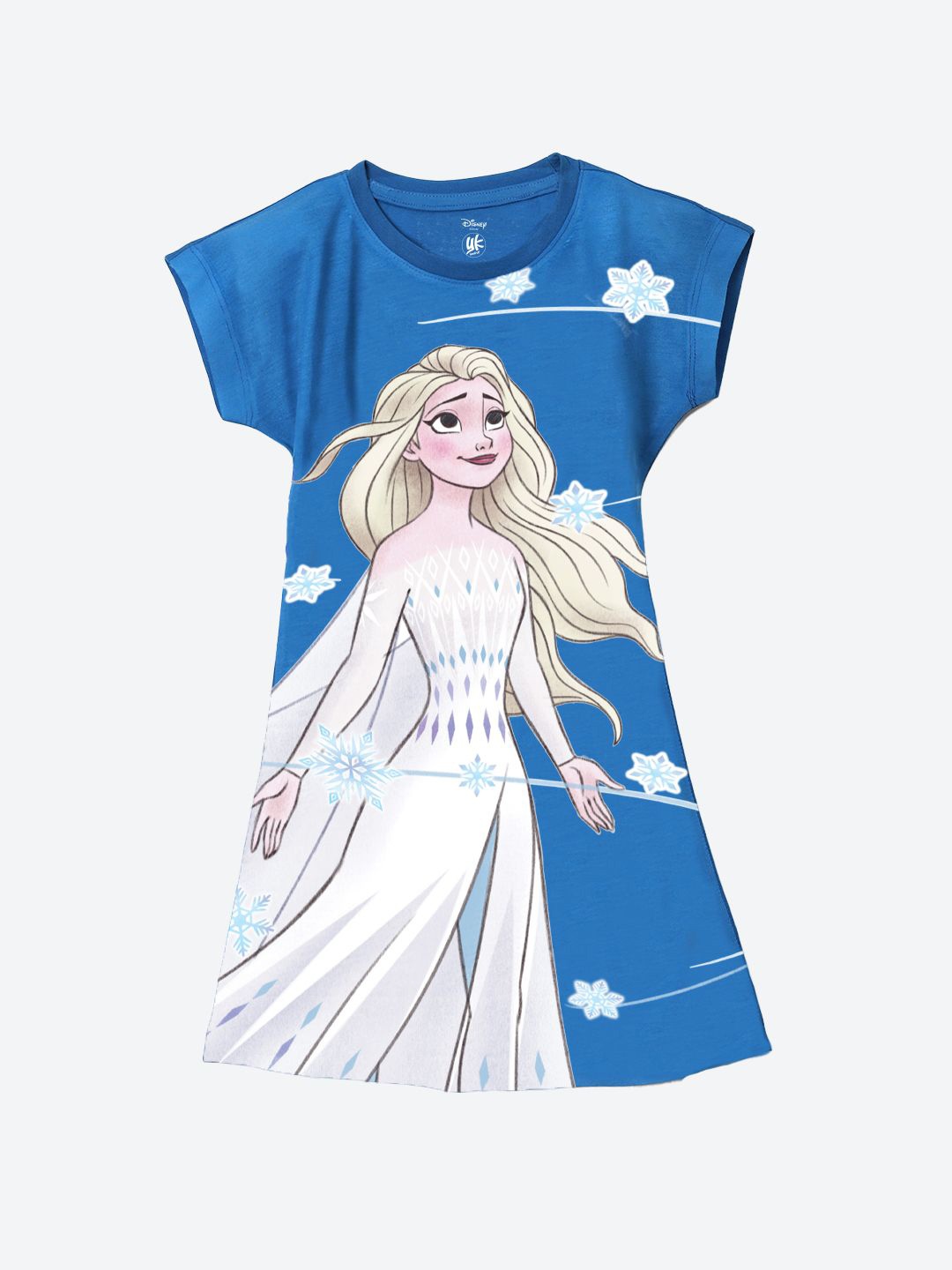 

YK Disney Print A-Line Dress, Blue