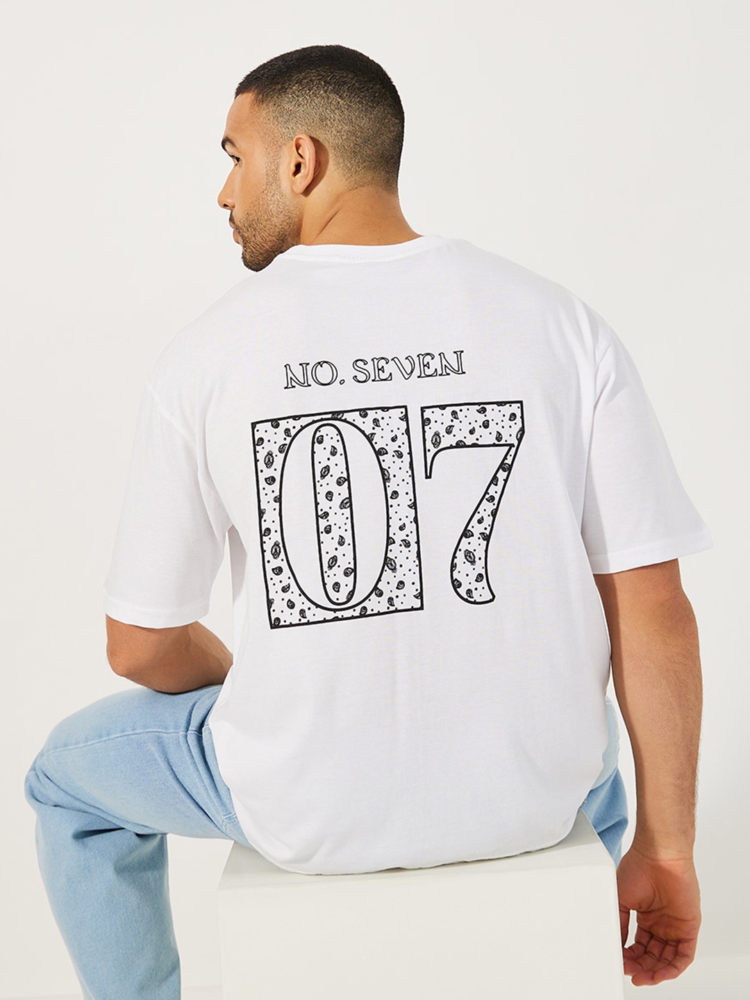 

Styli Printed Oversized Streetwear T-Shirt, White