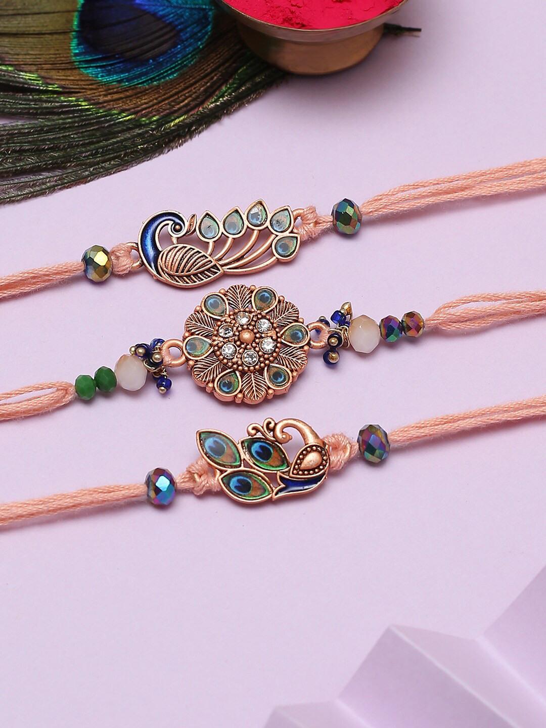 

The Purple Tree Thread Rakhi, Pink