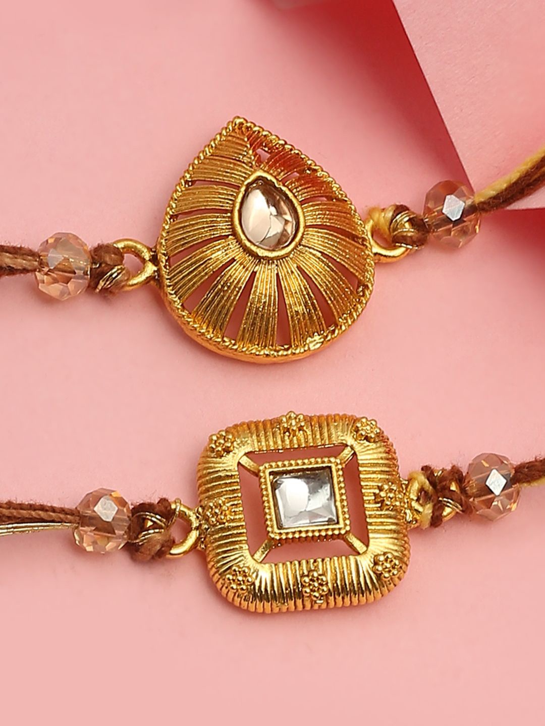 

The Purple Tree Thread Rakhi, Gold