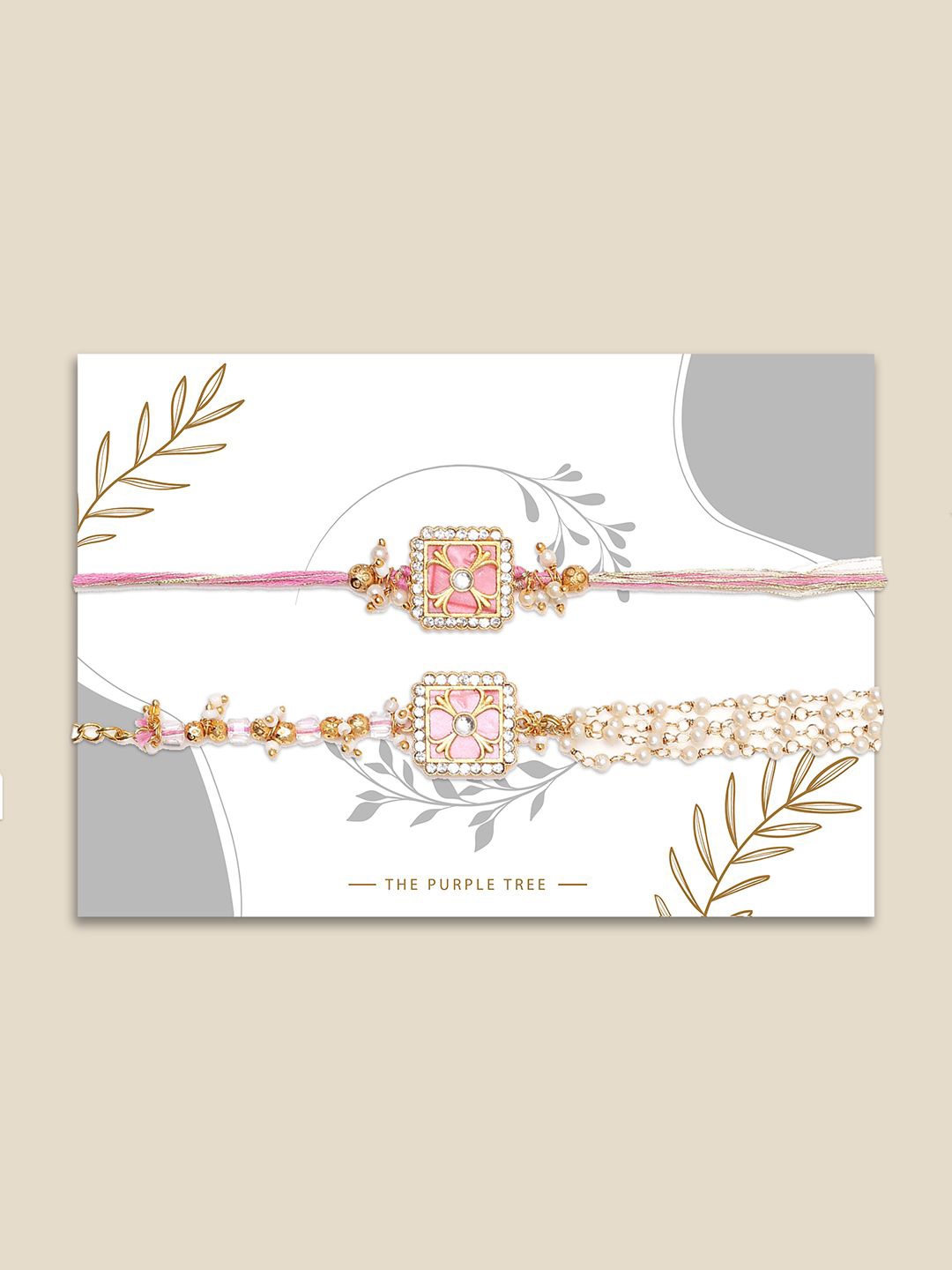 

The Purple Tree Thread Rakhi, Pink