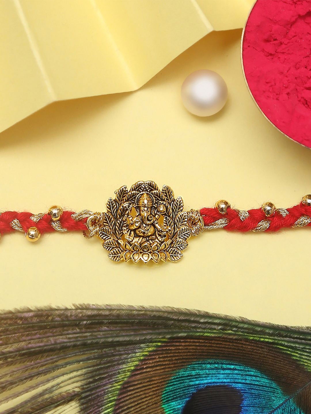

The Purple Tree Thread Rakhi, Red