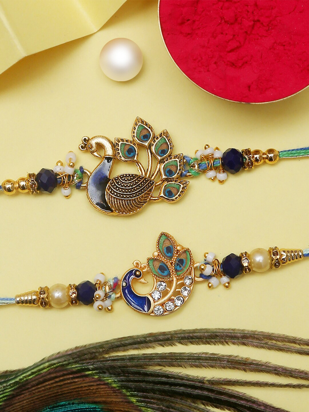 

The Purple Tree Thread Rakhi, Gold