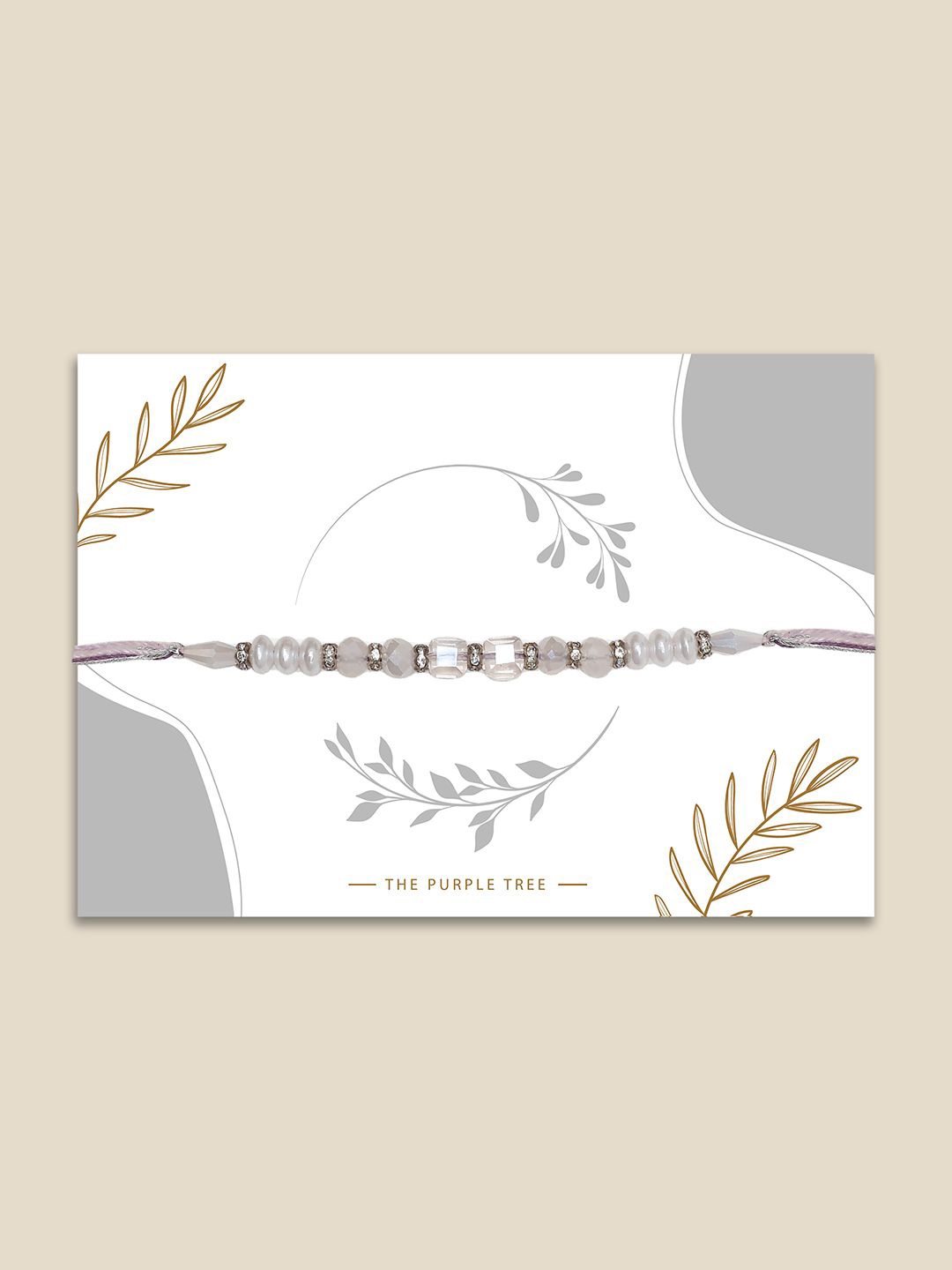 

The Purple Tree Thread Rakhi, Gold