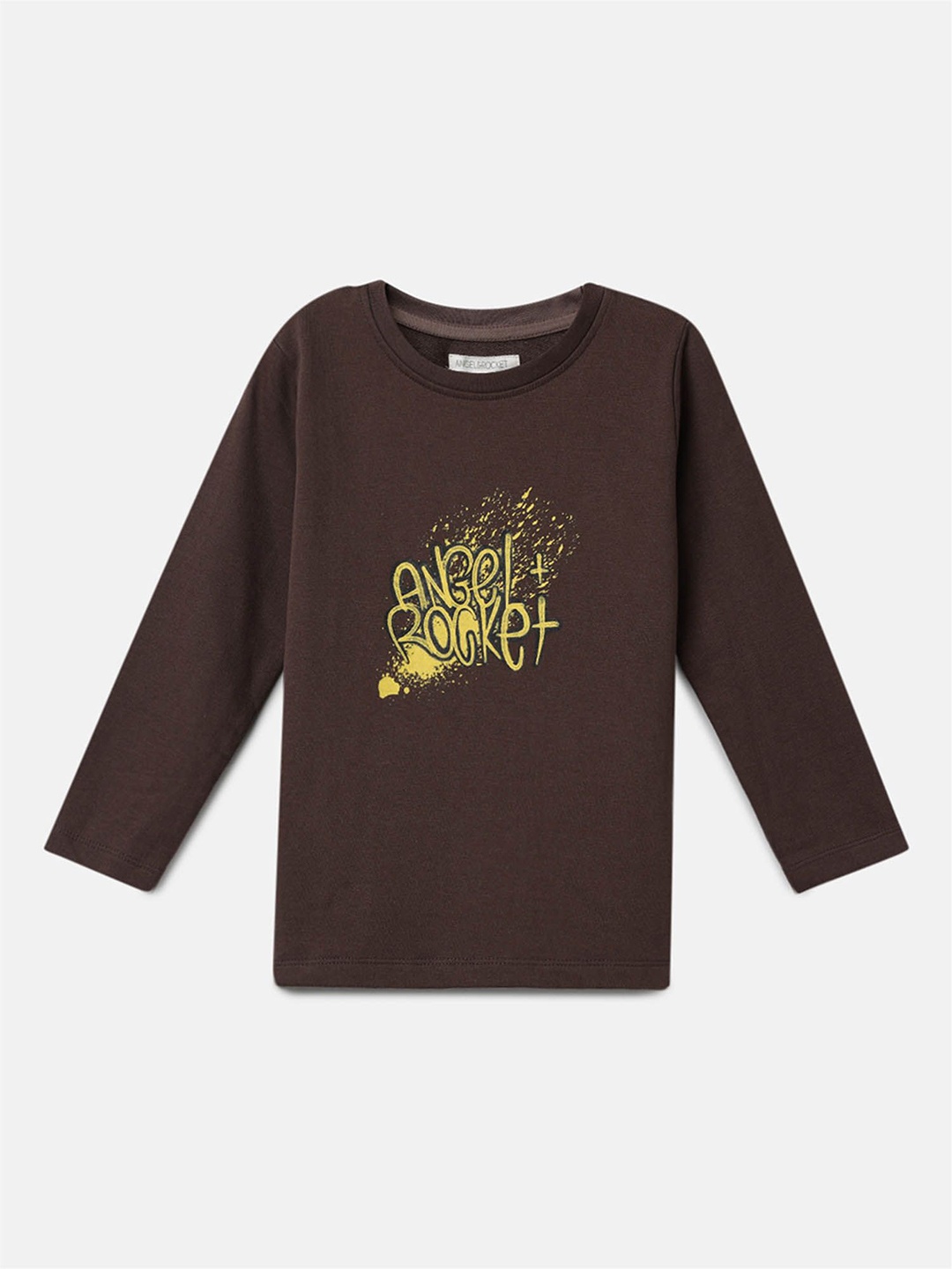 

Angel & Rocket Boys Printed Sweatshirt, Brown