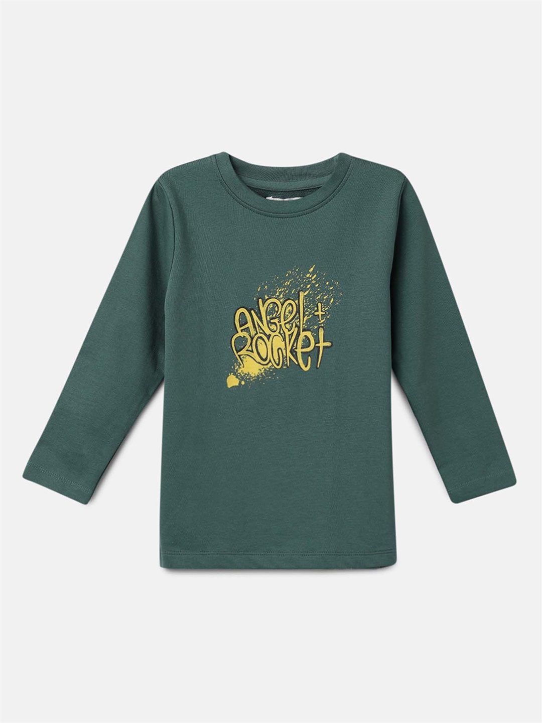 

Angel & Rocket Boys Printed Sweatshirt, Yellow