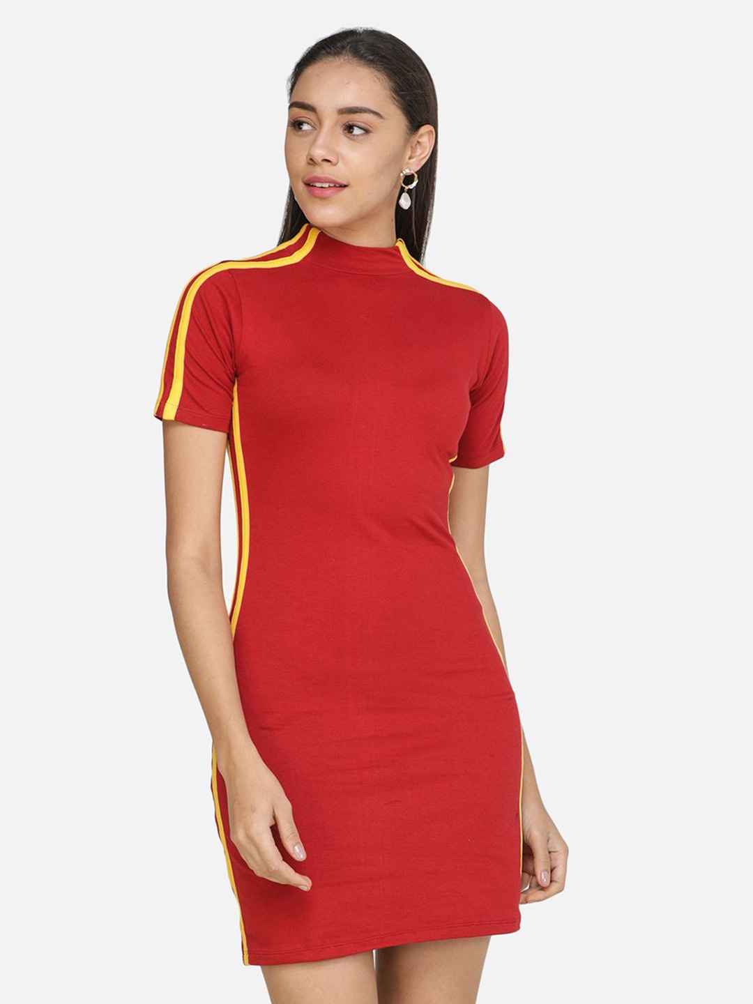 

SCORPIUS Sheath Dress, Maroon