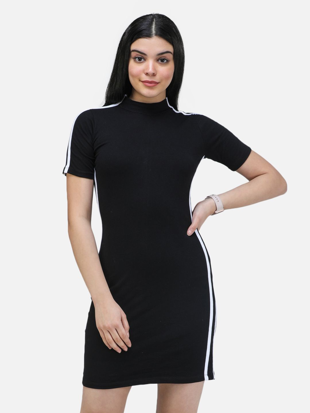 

SCORPIUS Bodycon Dress, Black
