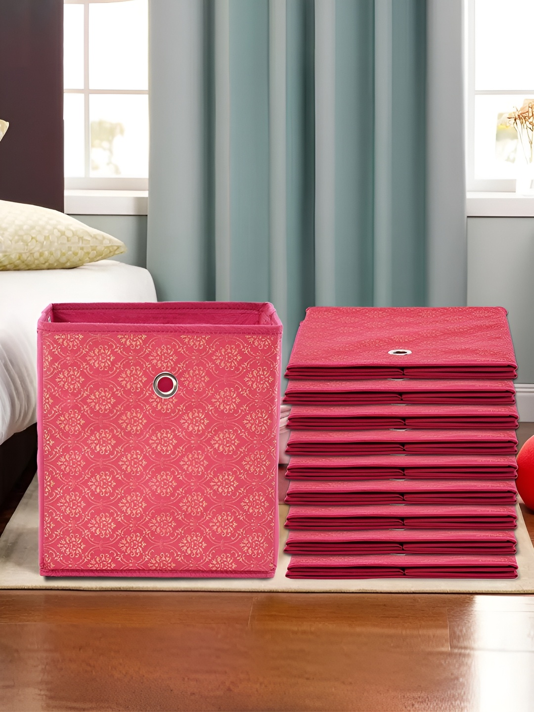 

Kuber Industries Set of 10 Maroon Regular Multi-Utility Organisers