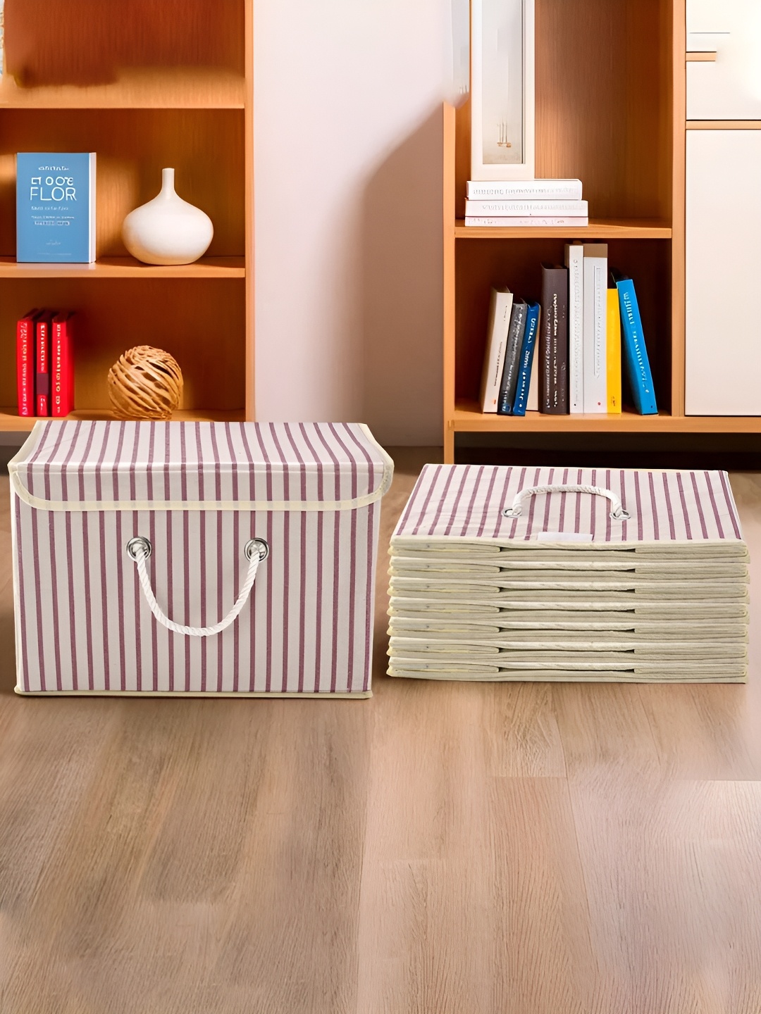 

Kuber Industries Set of 8 Cream-Coloured Regular Drawer Organisers