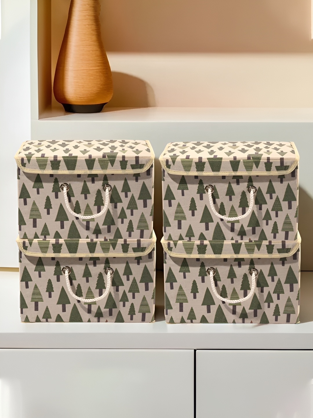 

Kuber Industries Cream-Coloured Set of 4 Regular Drawer Organiser Organisers