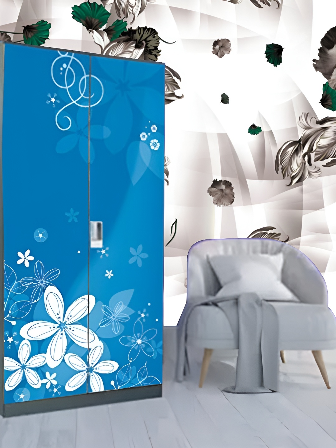 

Aura White & Black Printed Self-Adhesive Wall Sicker
