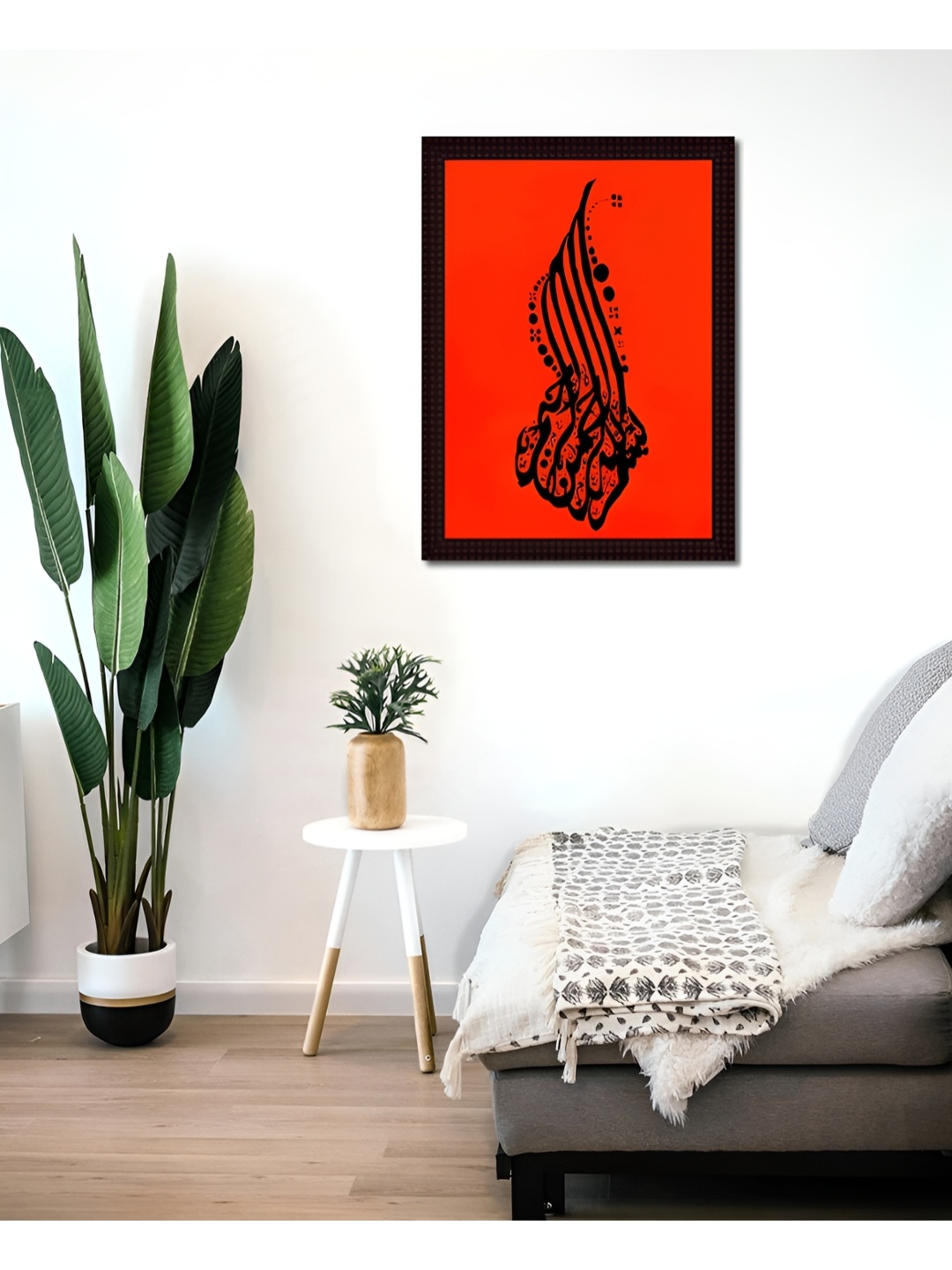 

Tamatina Red & Black 1 Piece Canvas Abstract Wall Paintings