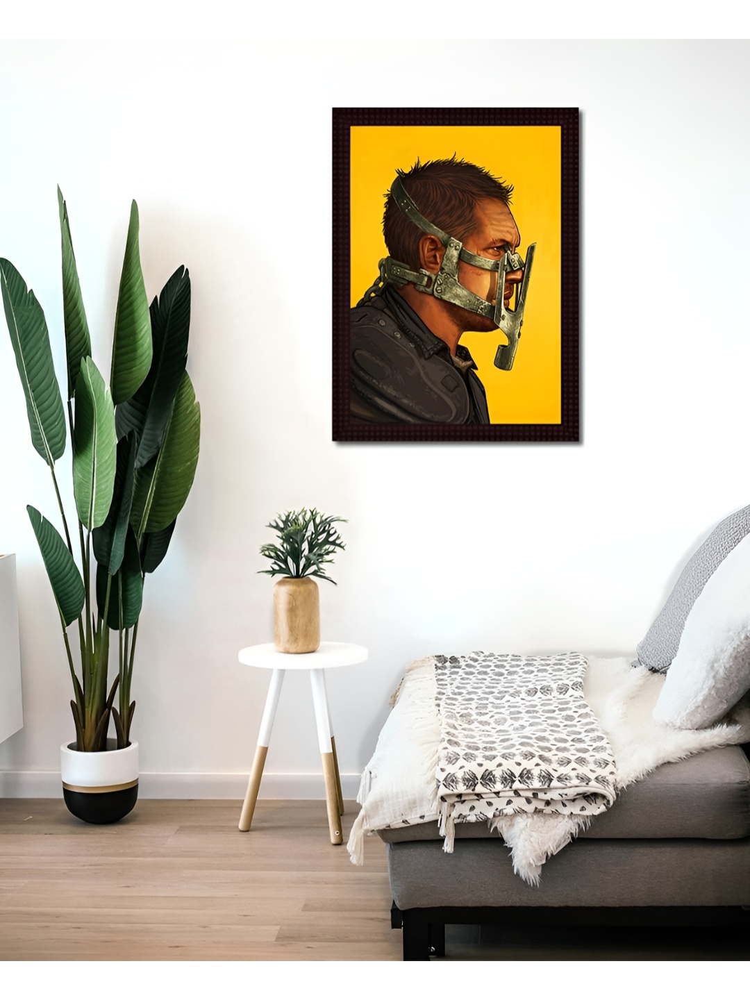 

Tamatina Yellow & Brown Printed Wooden Framed Wall Art