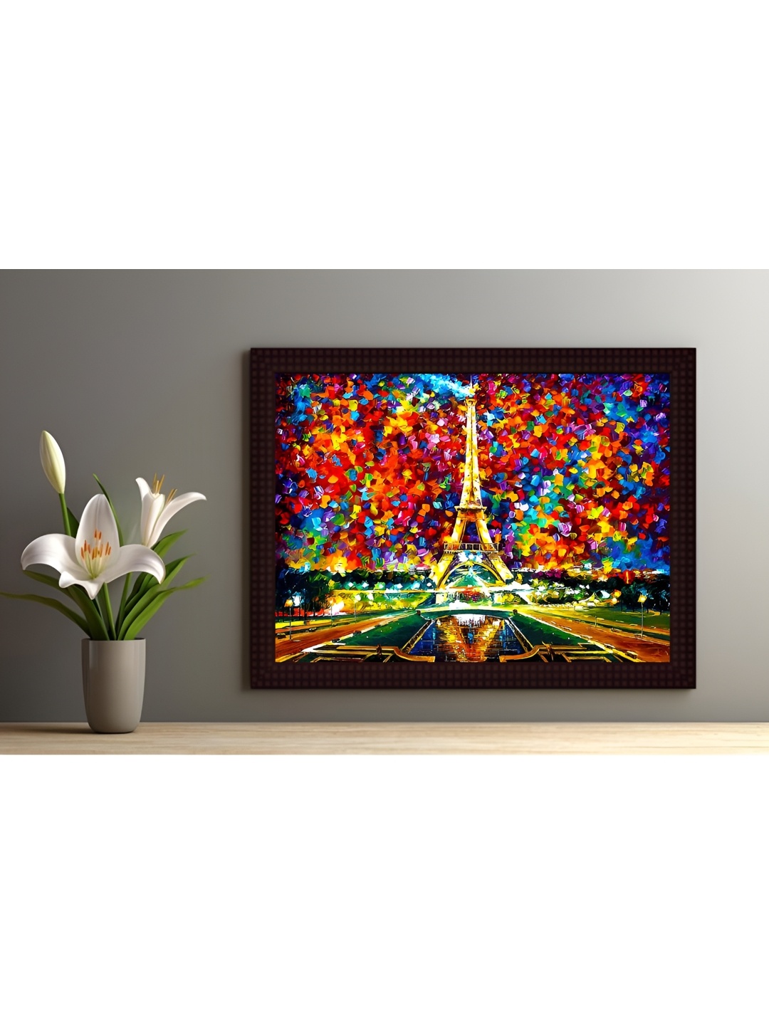 

Tamatina Red & Brown Printed Wooden Framed Wall Art