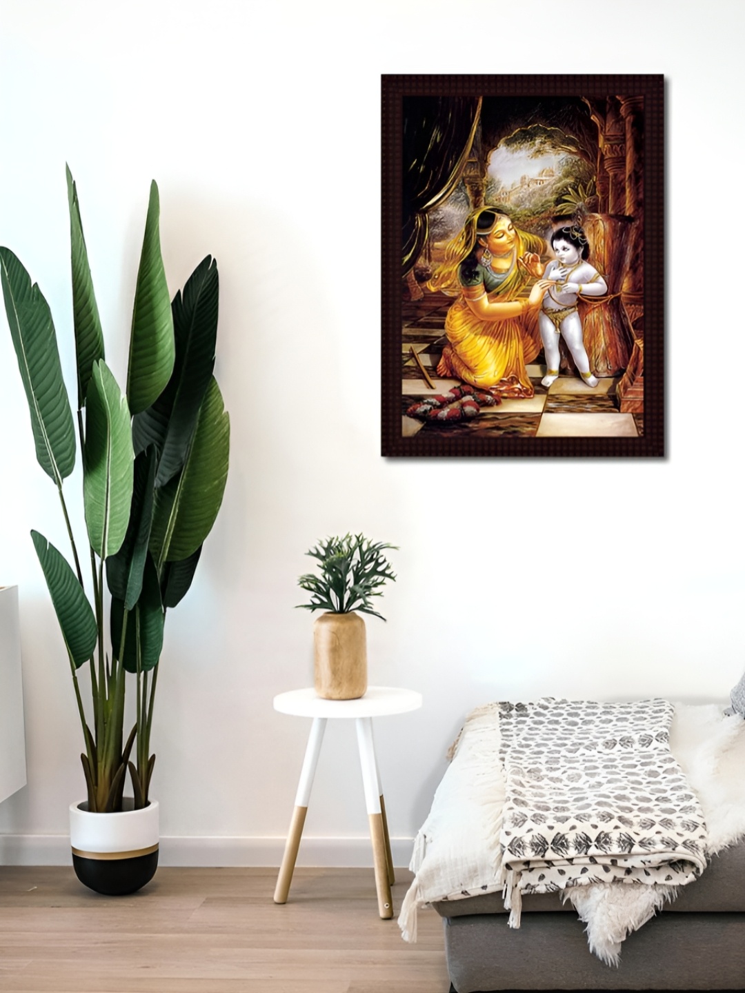 

Tamatina Yellow & Brown Religious Wall Art