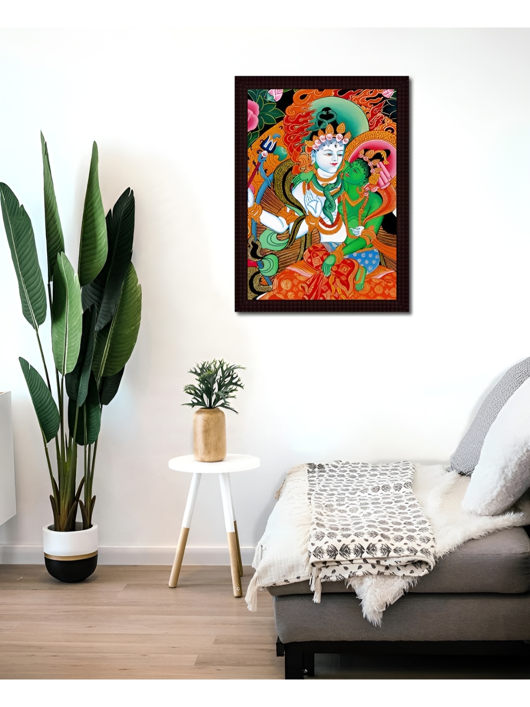

Tamatina Red & Brown Printed Wooden Framed Wall Art