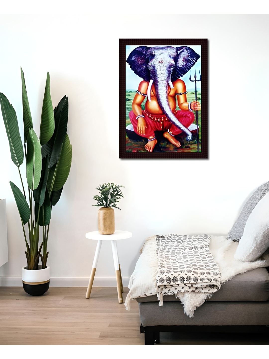

Tamatina Red & Blue 1 Piece Canvas Religious Wall Paintings