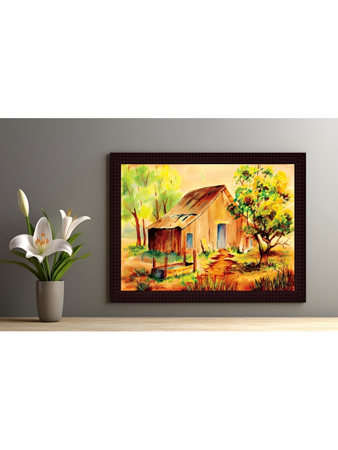 

Tamatina Yellow & Green 1 Piece Canvas Other Wall Paintings