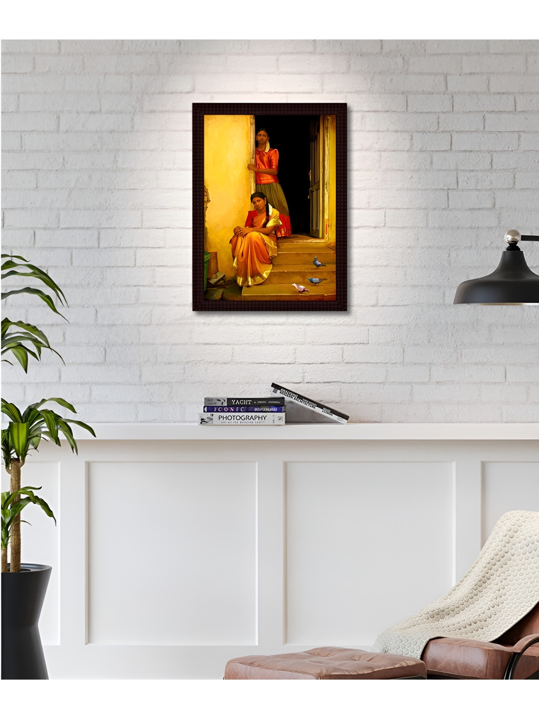 

Tamatina Yellow & Black 1 Piece Canvas Other Wall Paintings