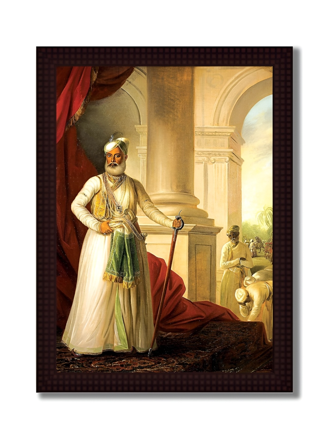

Tamatina Cream-Coloured & Red 1 Piece Canvas Other Wall Paintings