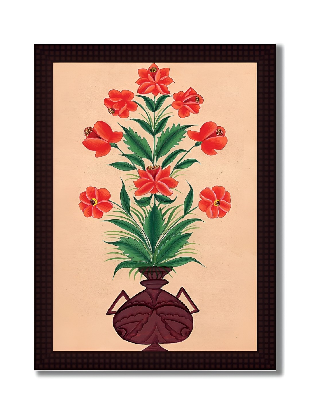 

Tamatina Red & Green 1 Piece Canvas Floral and Botanical Wall Paintings