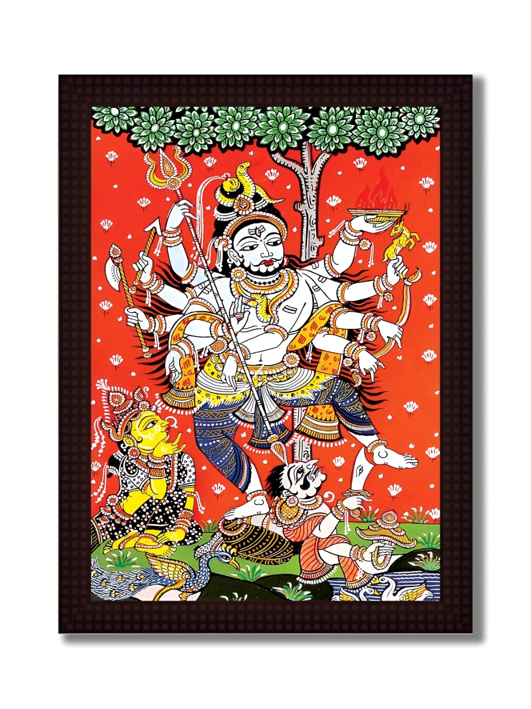 

Tamatina Red & Black 1 Piece Canvas Religious Wall Paintings